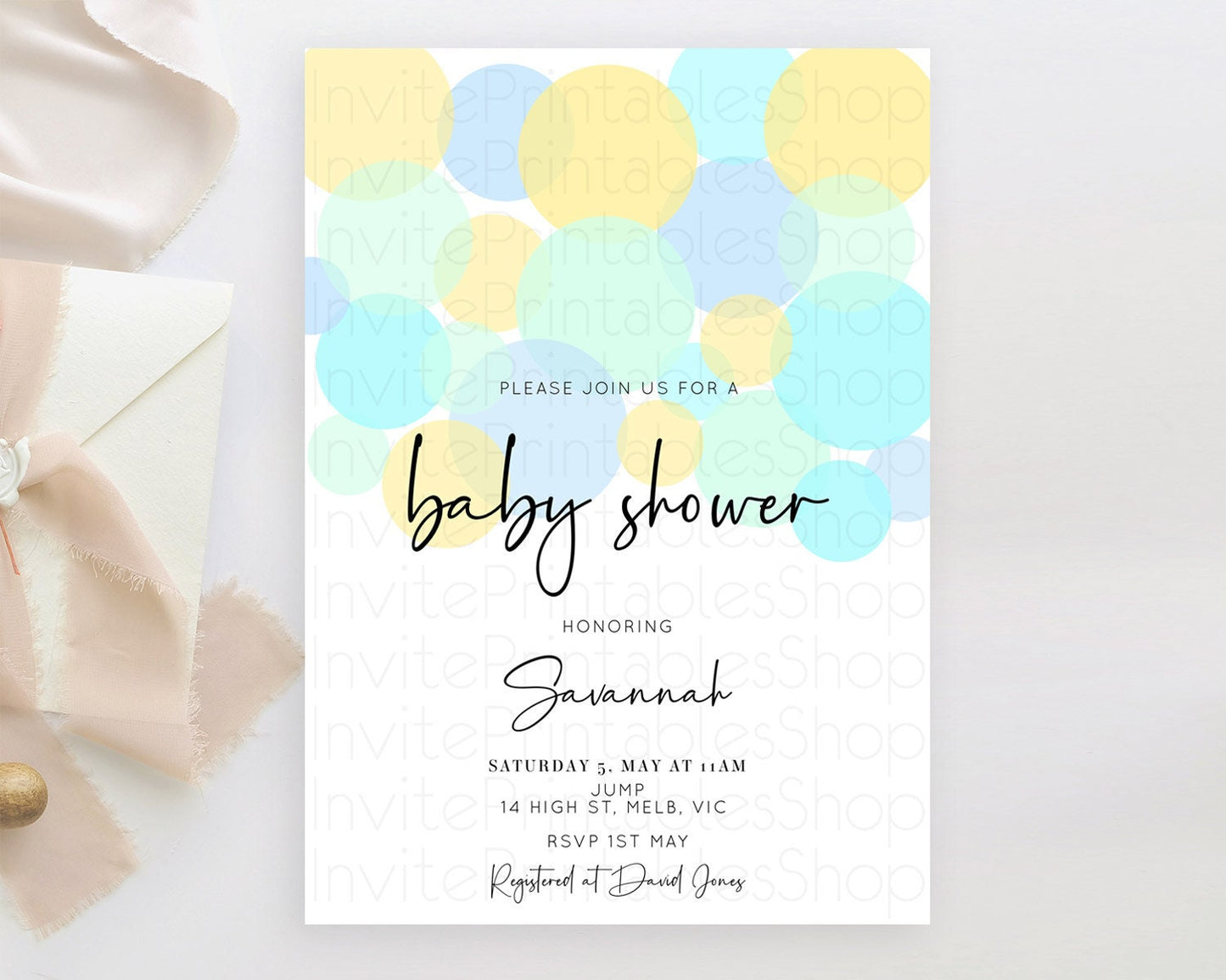 Pastel Rainbow Baby Shower Invitation Pastel Confetti Invitation Sprinkles Bubbles Invitation Colorful Rainbow Confetti Theme 100206