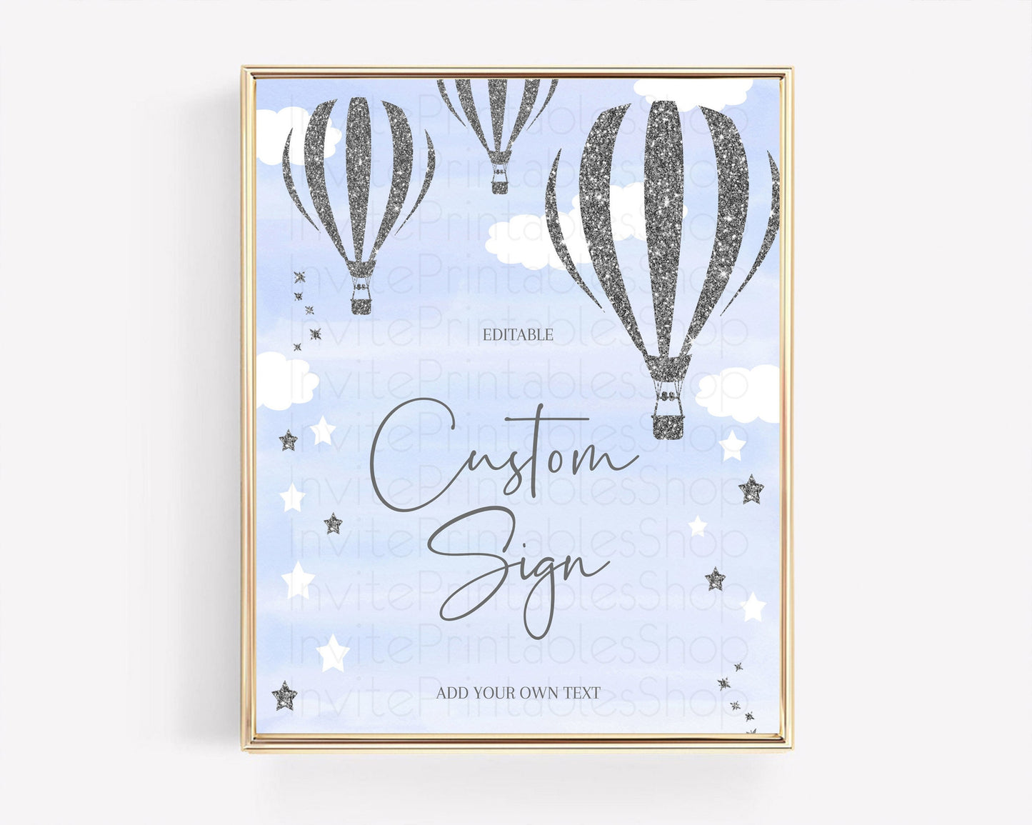 Hot Air Balloon Sign Hot Air Balloon Table Sign Decor Adventure Awaits Mr. ONEderful Party 1st Birthday Baptism Baby Shower D10334