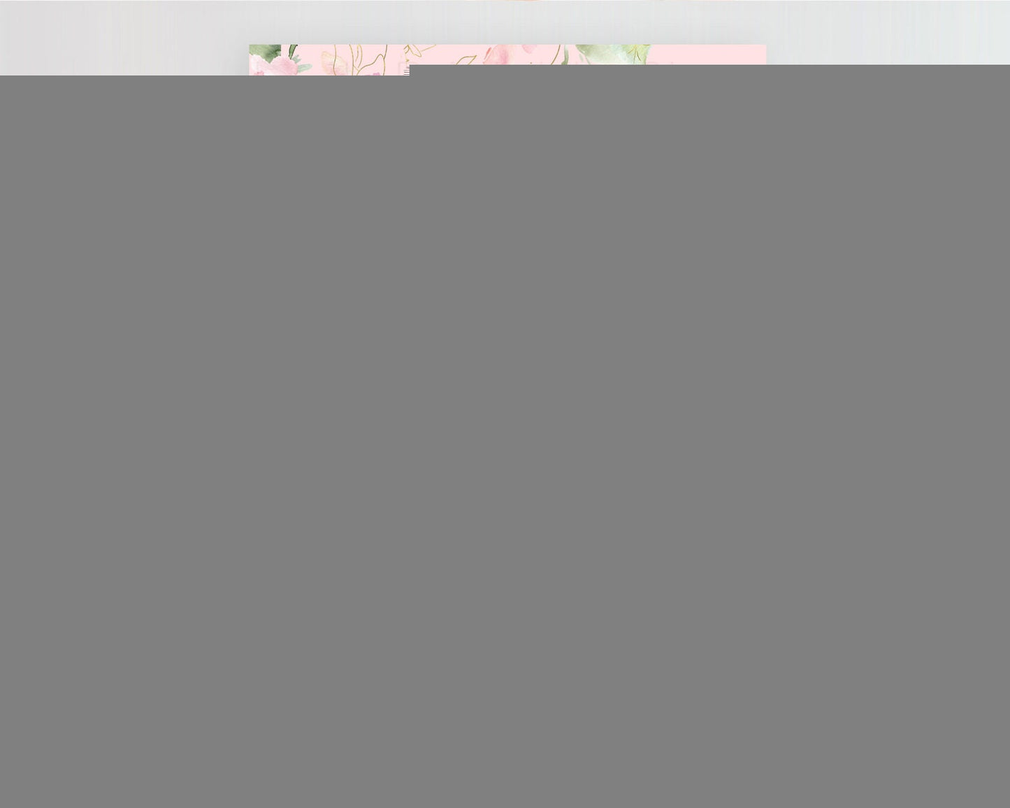 Secret Garden Invitation Wildflower Birthday Invitation Pastel Flowers Invite Enchanted Garden Boho Floral 3rd 2nd First Birthday D10301