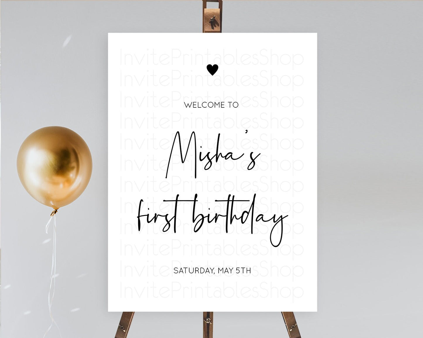 Minimalist Welcome Sign White Welcome Board Minimal White Birthday Welcome Poster Modern Simple White First Birthday Welcome Sign D10955