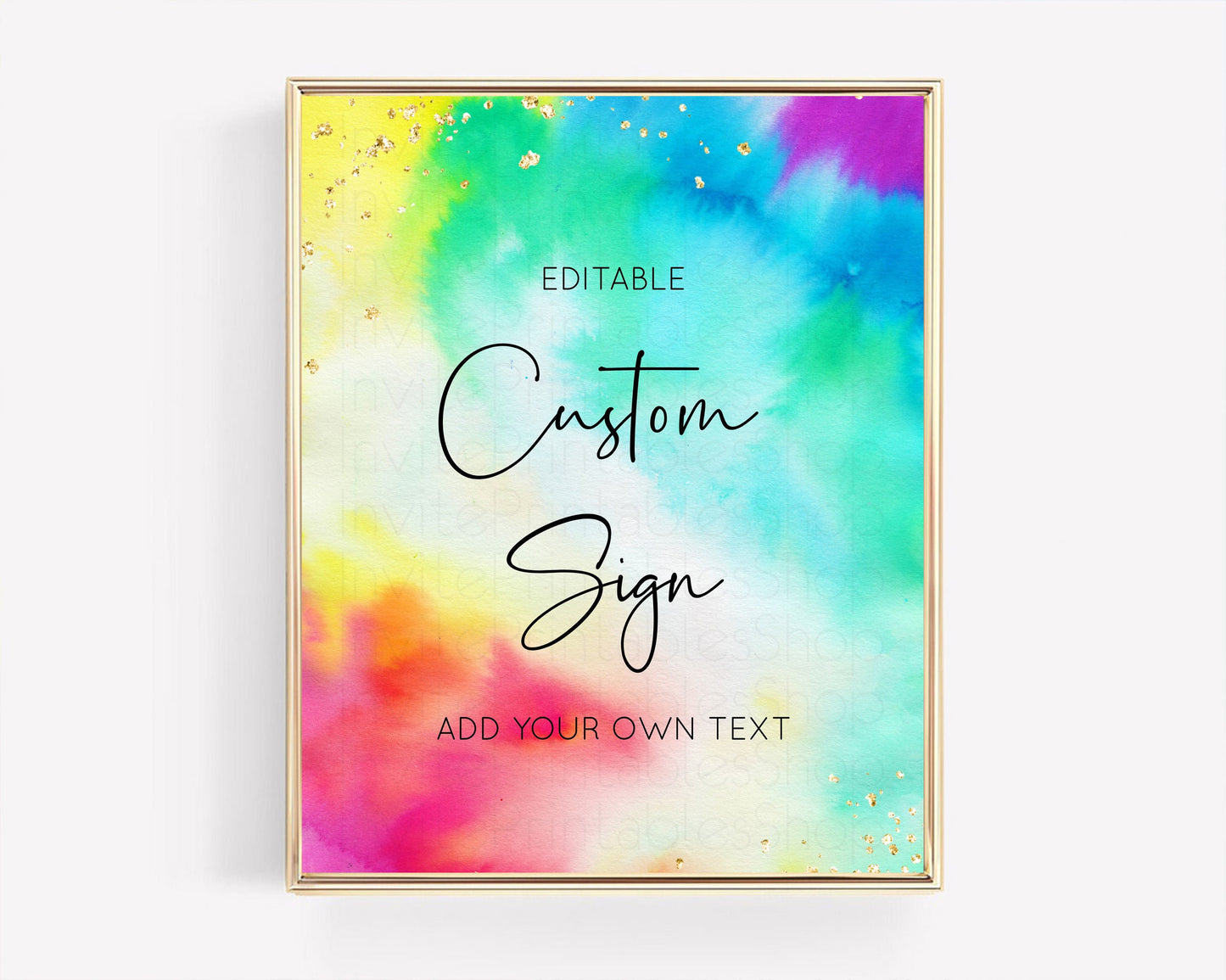 Pastel Rainbow Sign Cards Gifts Sign Table Signs Diaper Sign Books Sign Food Sign Custom Sign Glitter Wedding Birthday Baby Shower 8x10 511