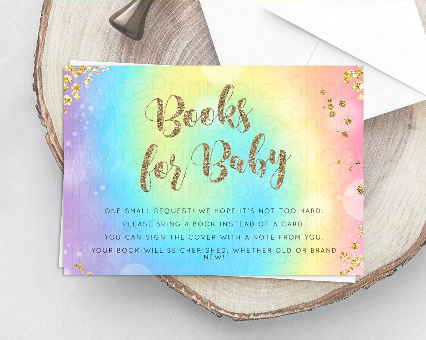 Tie Dye Books For Baby Card Rainbow Tie Dye Book Insert Pastel Rainbow Watercolor Book Card Tie Dye Colors Guests Book Poem Request D10568