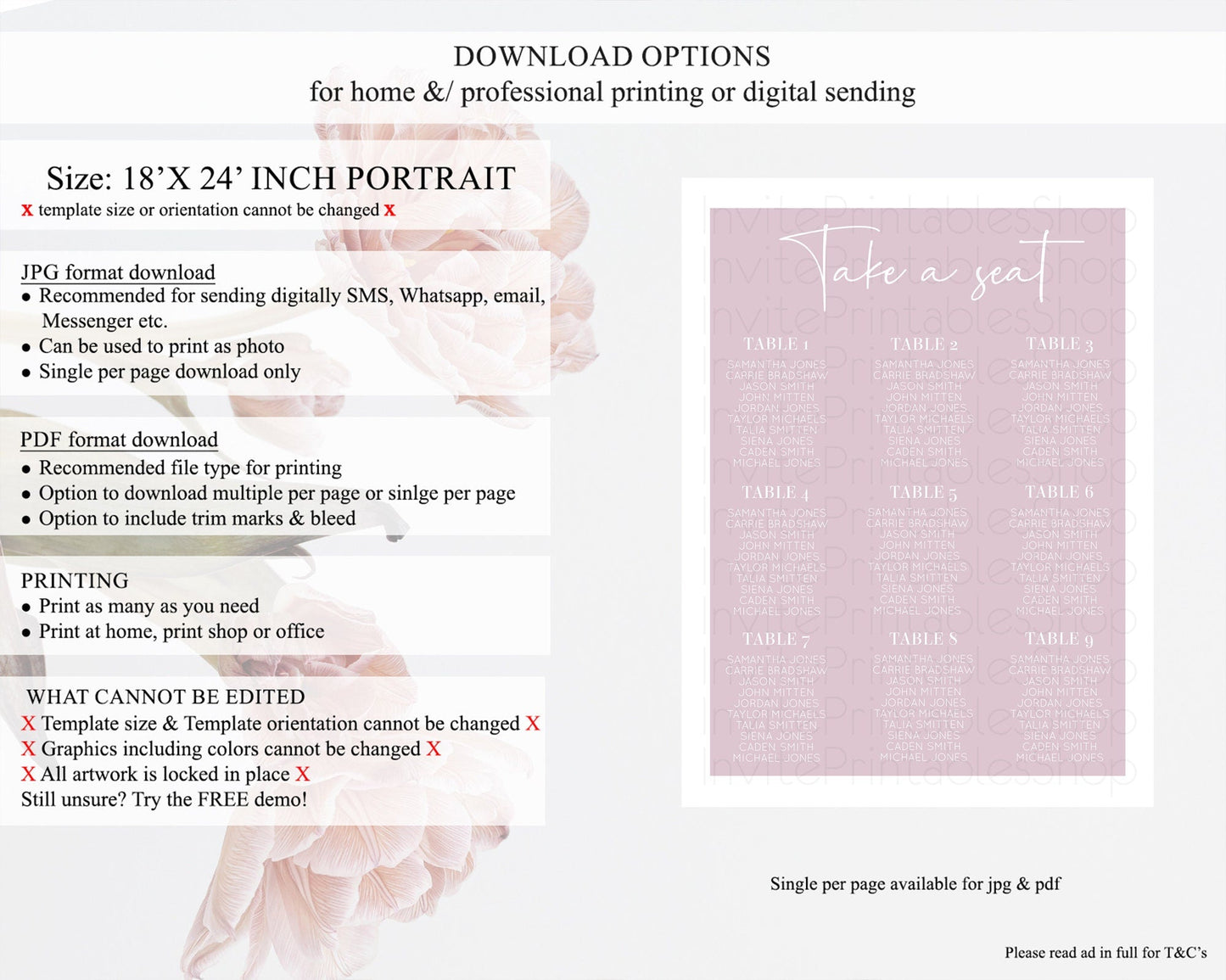 Pink Seating Chart Plain Pink Seating Sign Minimalist Pink Seating Sign Pastel Pink Table Number Sign Take A Seat Blue Decor D10940