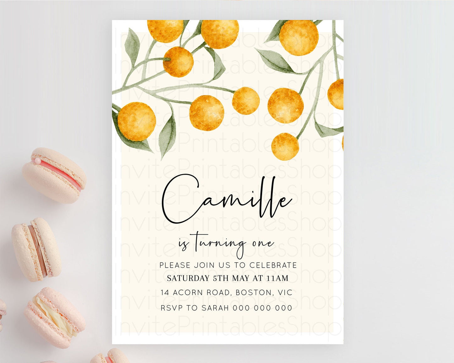 Secret Garden Invitation Wildflower Birthday Invitation Pastel Flowers Invite Enchanted Garden Boho Floral 3rd 2nd First Birthday D11038