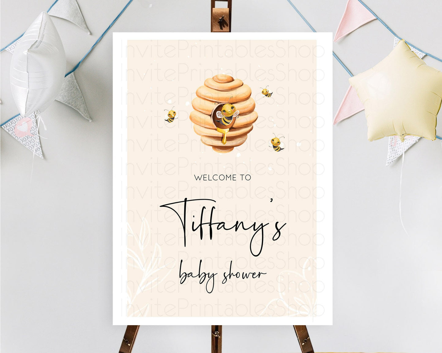 Bee Baby Shower Welcome Sign Momma To Bee Baby Shower Welcome Board Bee Day Sign Beehive Welcome Board Sweet Honey Bee Yellow Sign D10754