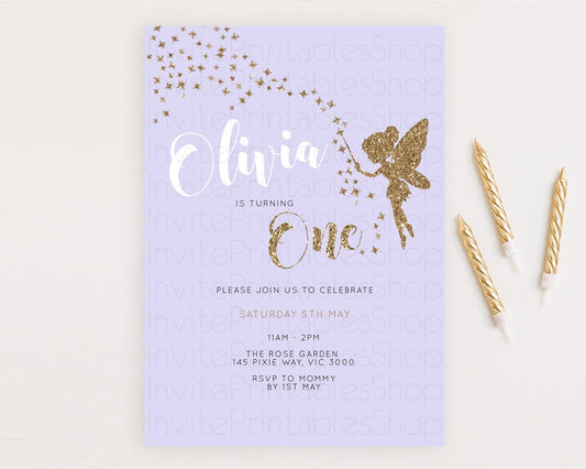 Editable Fairy Birthday Invitation Fairy Invites Fairy Tea Party Fairy Garde