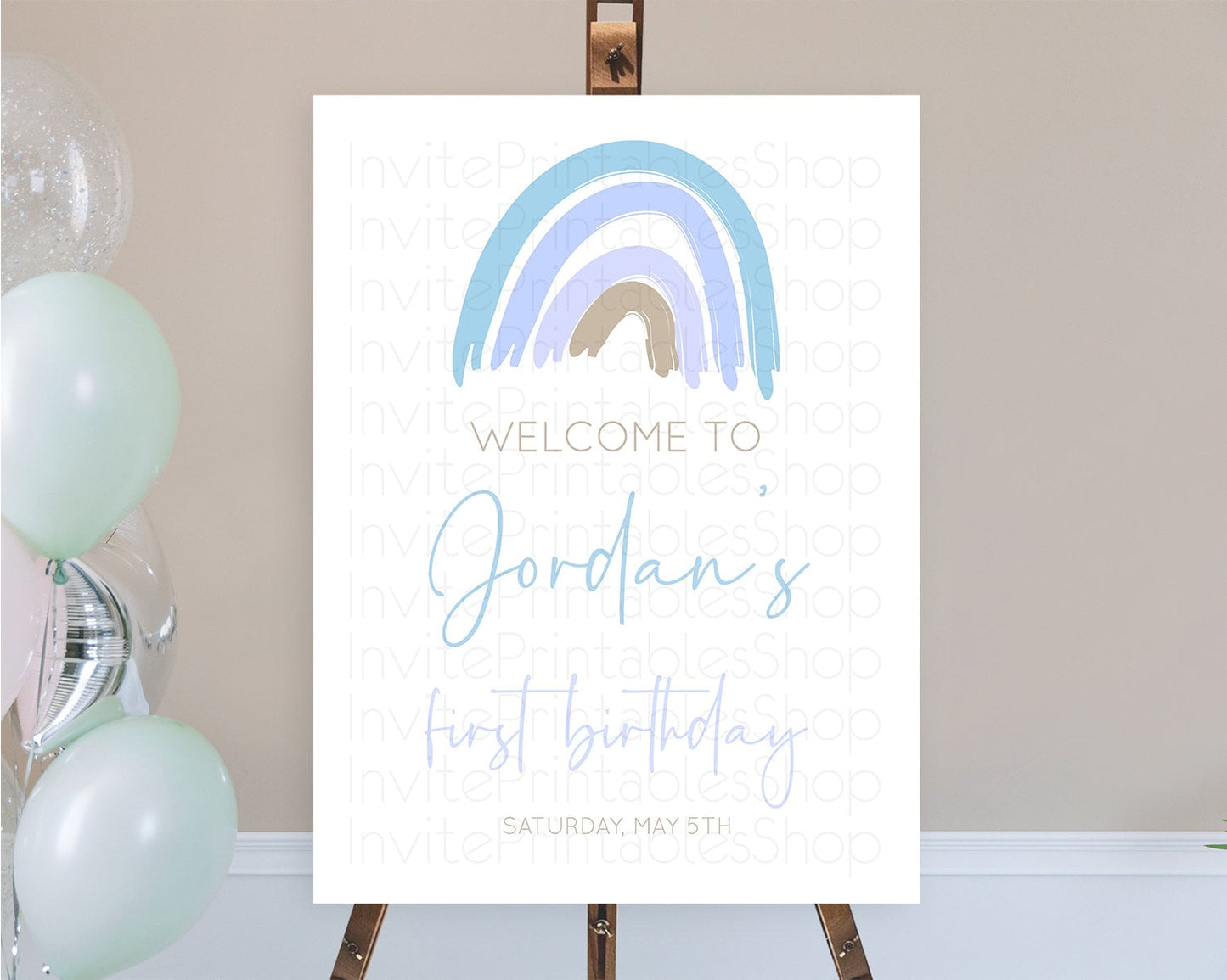 Pastel Rainbow Welcome Sign Boho Rainbow Welcome Board Rainbow Welcome Sign Pastel Welcome Decor Rainbow First Birthday Welcome Sign D10352