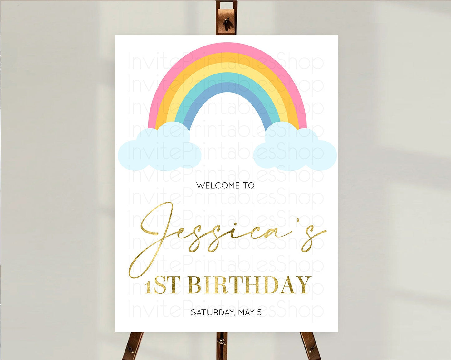 Pastel Rainbow Welcome Sign Boho Rainbow Welcome Board Rainbow Welcome Sign Pastel Welcome Decor Rainbow First Birthday Welcome Sign D10123