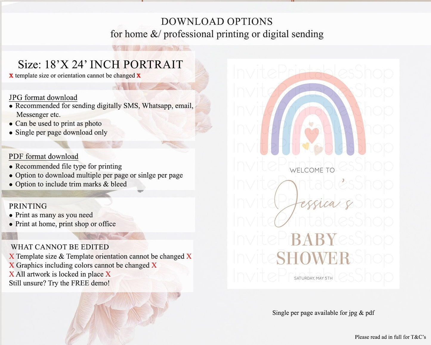 Pastel Rainbow Baby Shower Welcome Sign Boho Rainbow Welcome Board Rainbow Welcome Sign Pastel Welcome Decor Rainbow Welcome Sign D10788