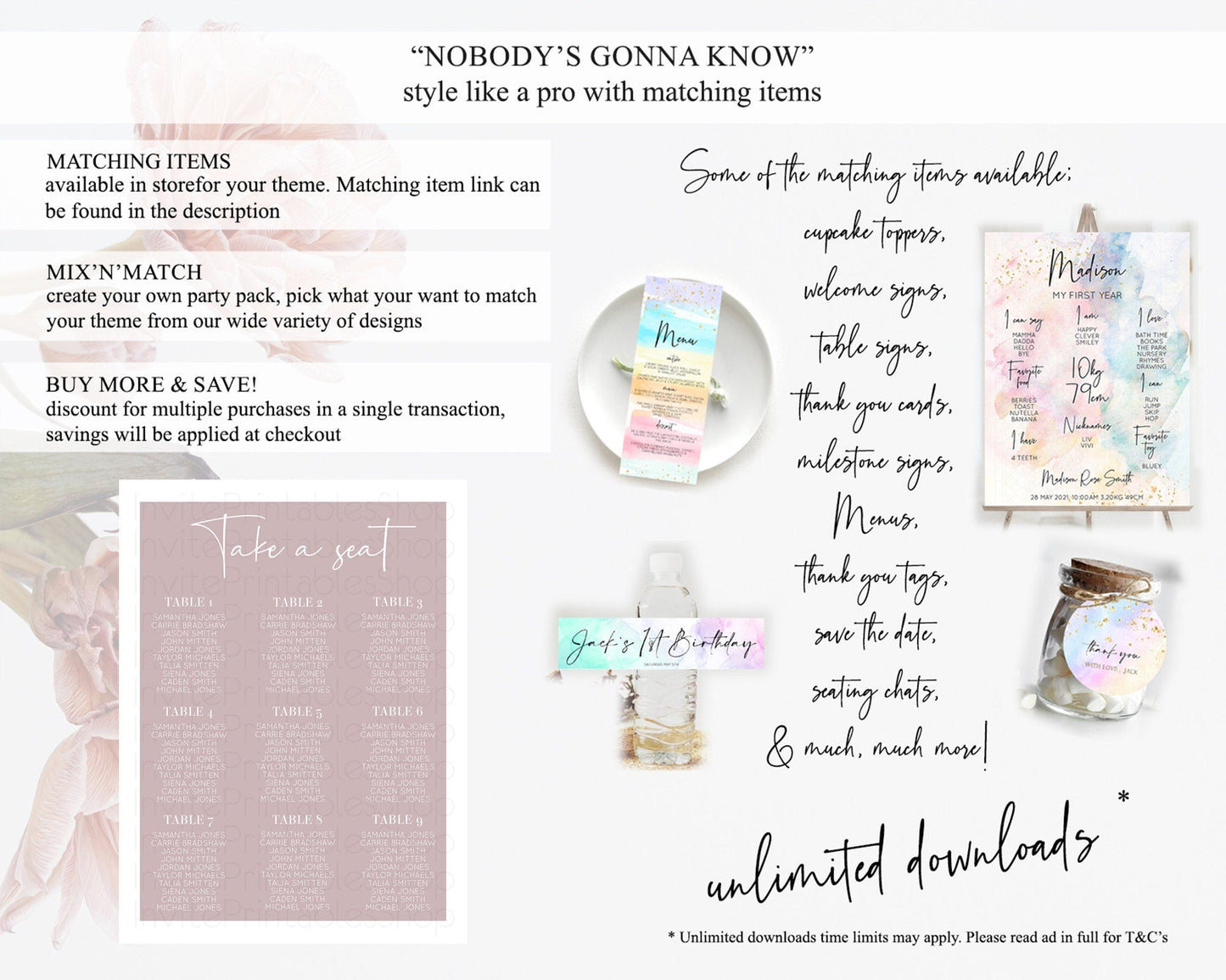 Pink Seating Chart Plain Pink Seating Sign Minimalist Pink Seating Sign Pastel Pink Table Number Sign Take A Seat Blue Decor D10936