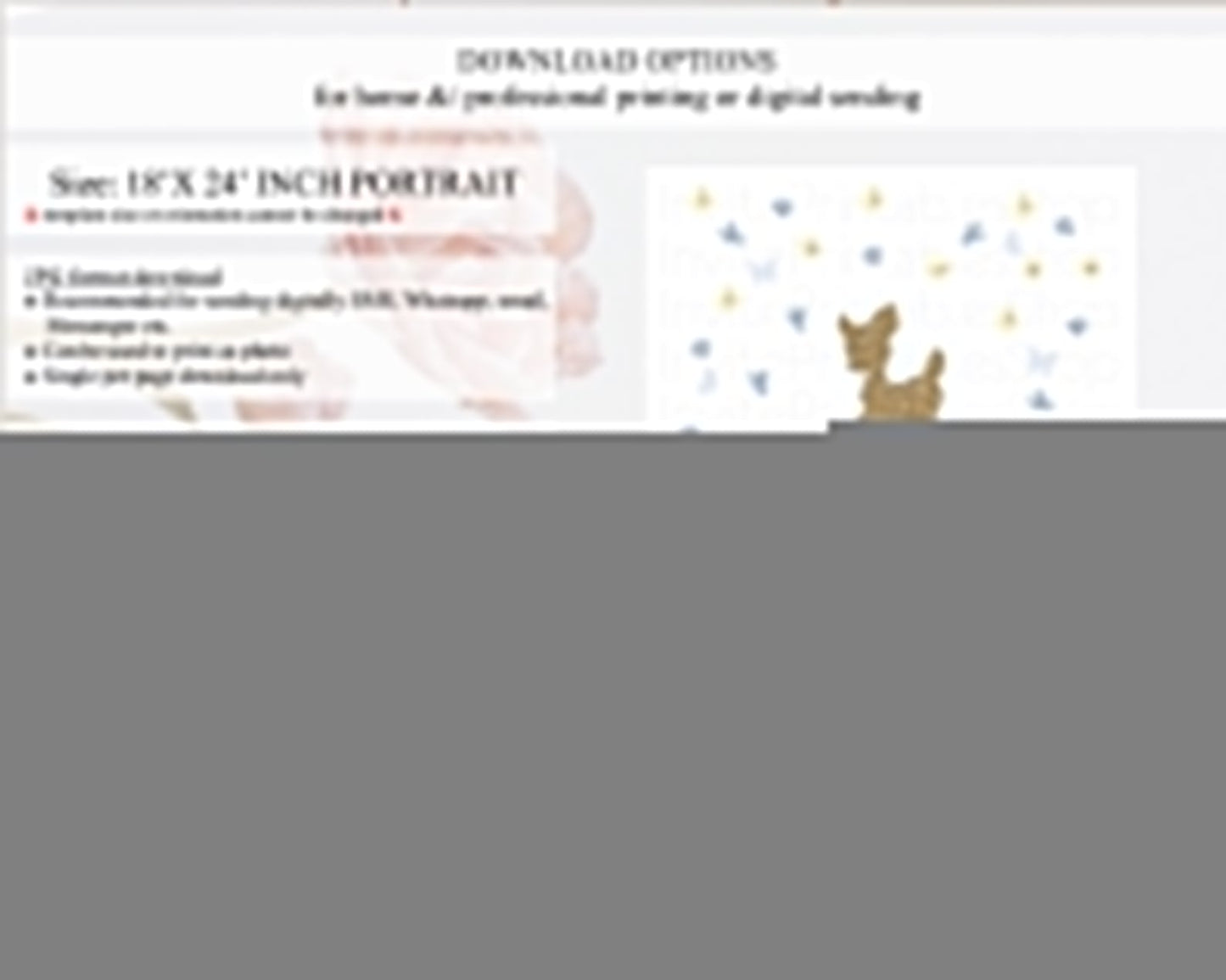 Fawn Baby Shower Welcome Sign Deer Welcome Board Floral Deer Welcome Poster Enchanted Forest Butterfly Pastel Floral Welcome Sign D10864
