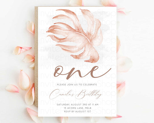 Editable Tropical Invitation Tropical Birthday Invitation Tropical Floral In