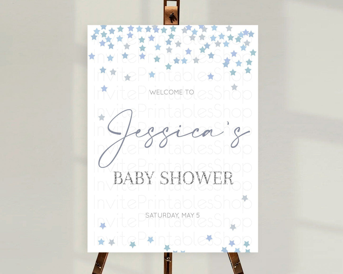Star Baby Shower Welcome Board Pastel Stars Welcome Sign Shooting Star Rainbow Colorful Confetti Twinkle Little Star Welcome Sign D10341