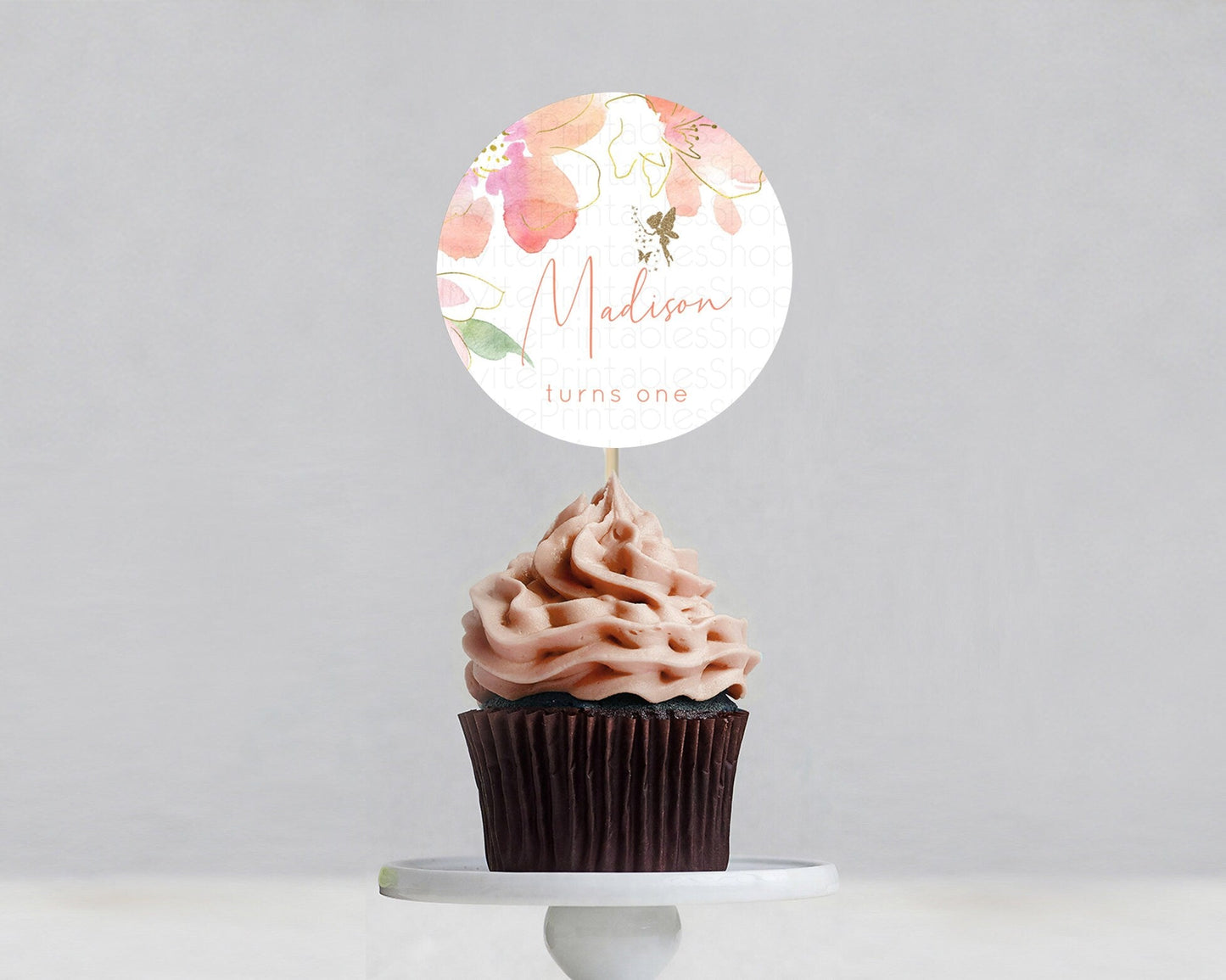 Fairy Cupcake Toppers Pastel Fairy Cupcake Toppers Fairy Floral Garden Cupcake Topper Enchanted Garden Floral Butterfly Party Decor D10934