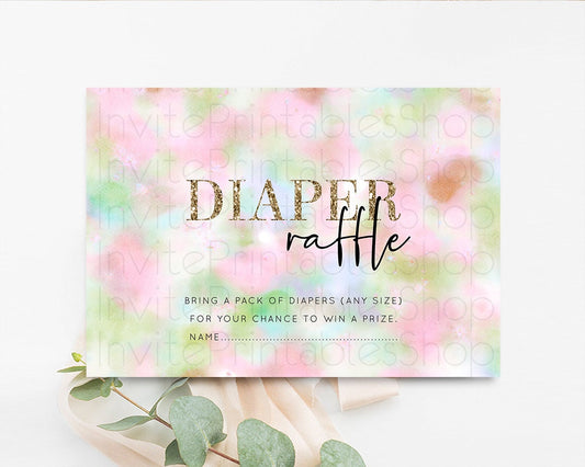 Editable Diaper Raffle Diaper Request Diaper Insert Card Baby Shower Diaper