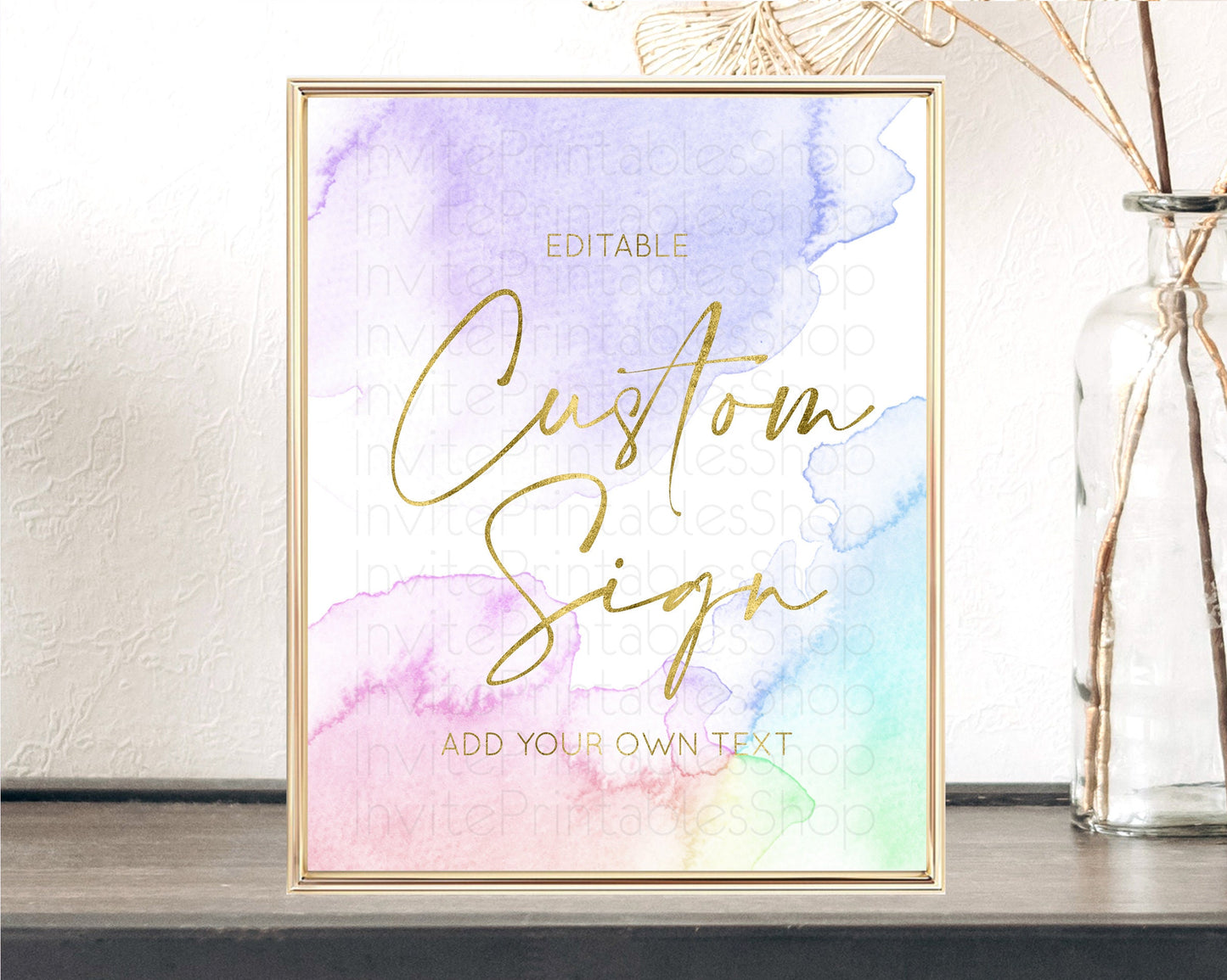 Sign Table Sign Table Signs Party Sign Birthday Sign Food Sign Custom Sign for Wedding Christening Birthday Baptism 8x10
