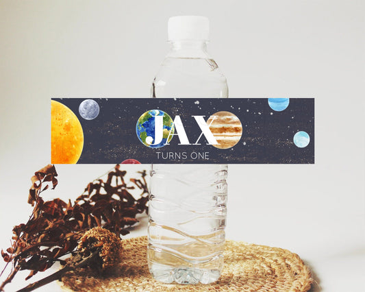 Editable Space Water Label Template Space Adventure Party Decor First Trip A