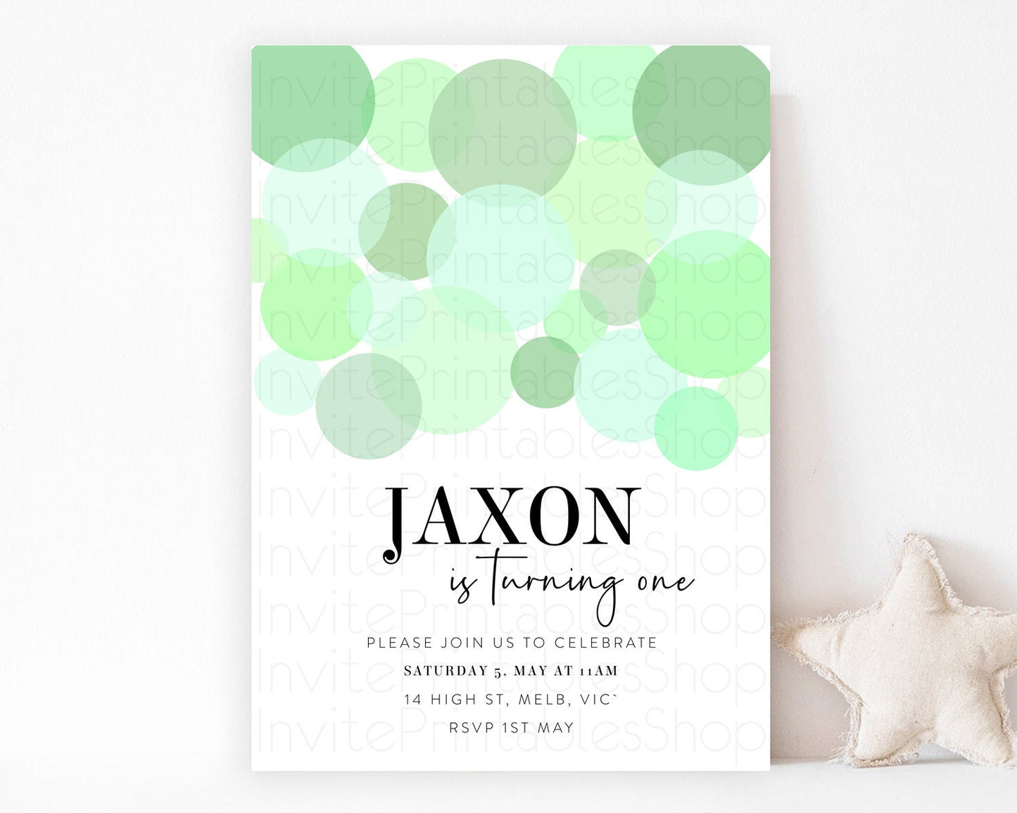 Pastel Birthday Invitation Green Confetti Birthday Invitation Confetti Birthday Invitation Bubbles Invitation 2nd 1st First Birthday 100207