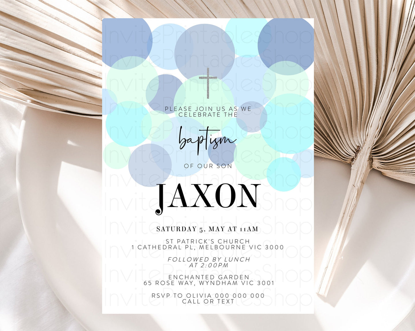 Pastel Baptism Invitation Blue Confetti Baptism 1st Birthday Invitation Confetti Bubbles Christening Invitation Holy Communion 100208
