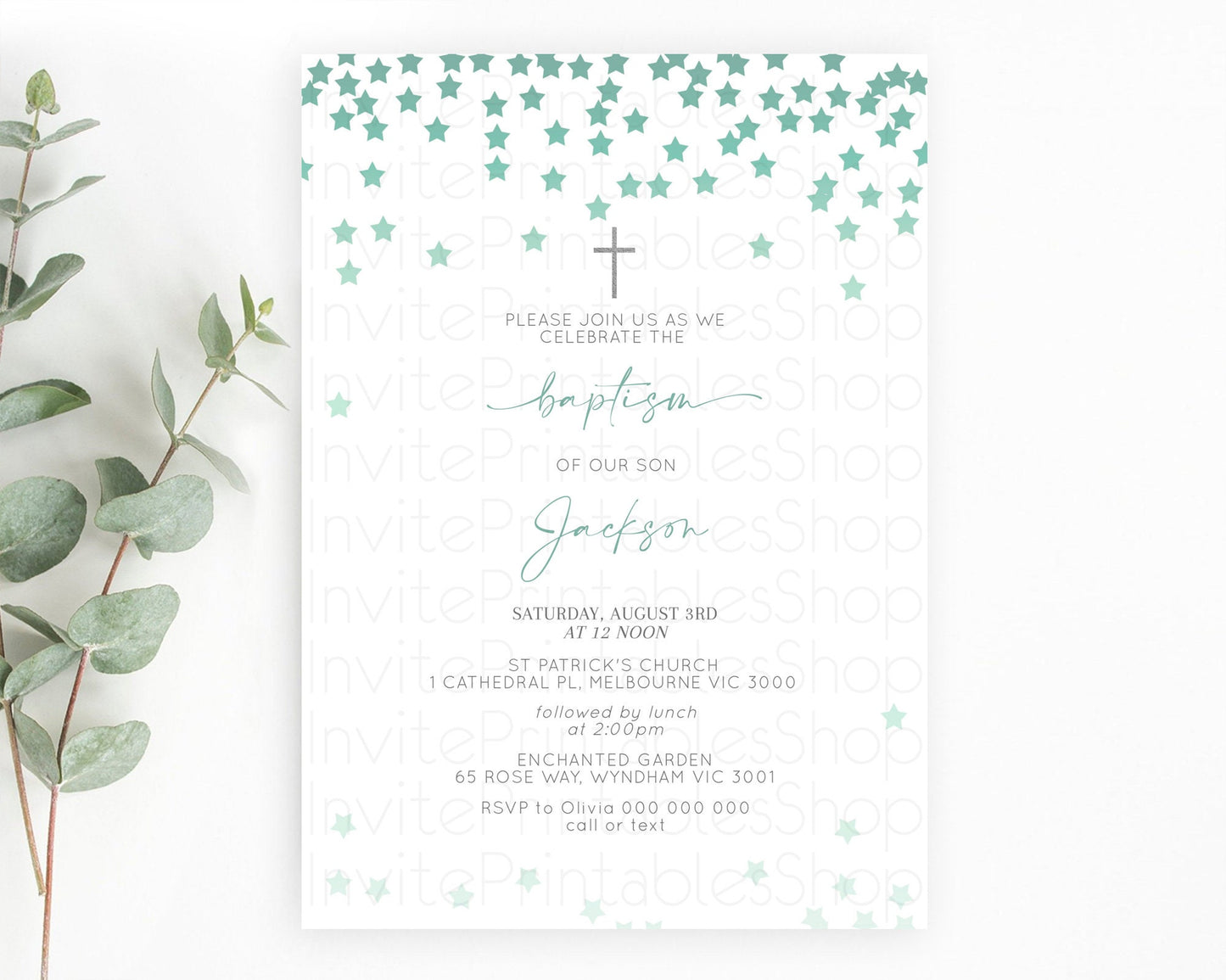 Star Baptism Invitation Pastel Stars Baptism 1st Birthday Invitation Rainbow Colors Confetti Twinkle Little Star Christening Invite D10310