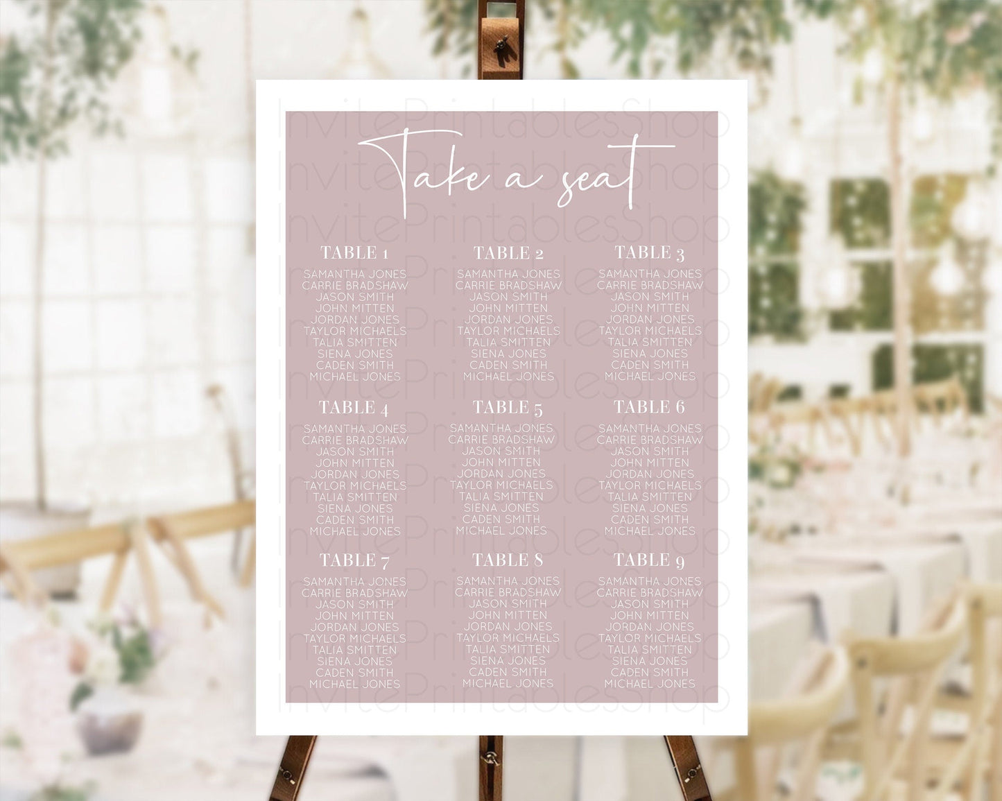 Pink Seating Chart Plain Pink Seating Sign Minimalist Pink Seating Sign Pastel Pink Table Number Sign Take A Seat Blue Decor D10936