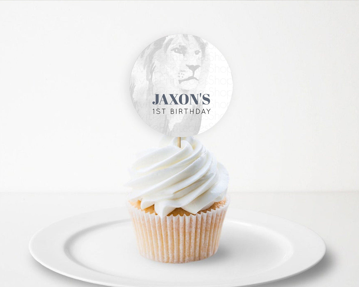 Lion Cupcake Toppers Safari Lion Cupcake Toppers Modern Lion Party Decor Safari Adventure Party Minimalist Lion First Birthday Decor D10299