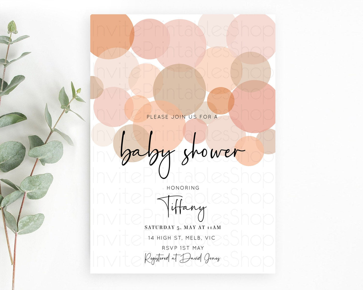 Pastel Rainbow Baby Shower Invitation Pastel Confetti Invitation Sprinkles Bubbles Invitation Colorful Rainbow Confetti Theme D10230