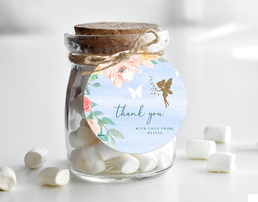 Editable Fairy Thank You Tags Fairy Thank You Gift Tags Enchanted Garden Pas