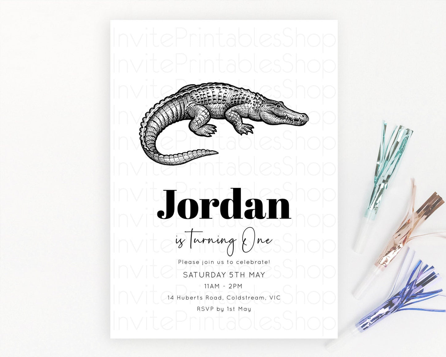 Crocodile Birthday Invitation Alligator Birthday Invitation Later Alligator Birthday Gator Swamp Birthday Invite Safari Crocodile D10286