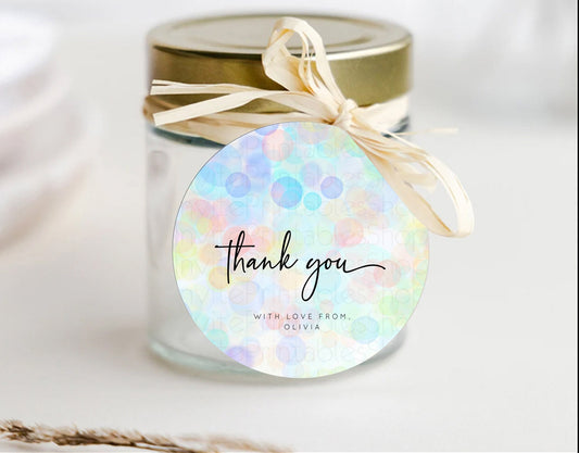 Editable Pastel Thank You Tags Bubbles Thank You Gift Tags Bubble Bath Favor