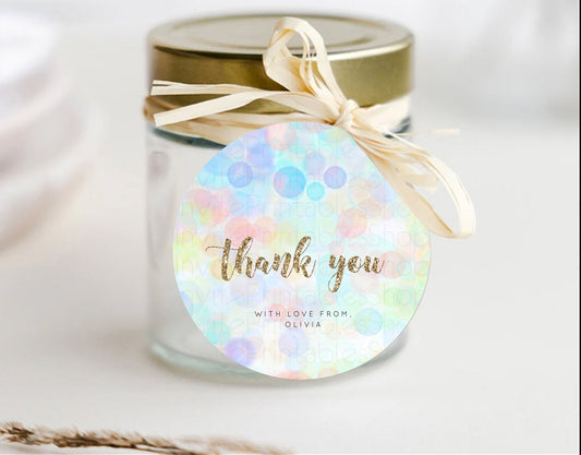 Editable Pastel Thank You Tags Bubbles Thank You Gift Tags Bubble Bath Favor