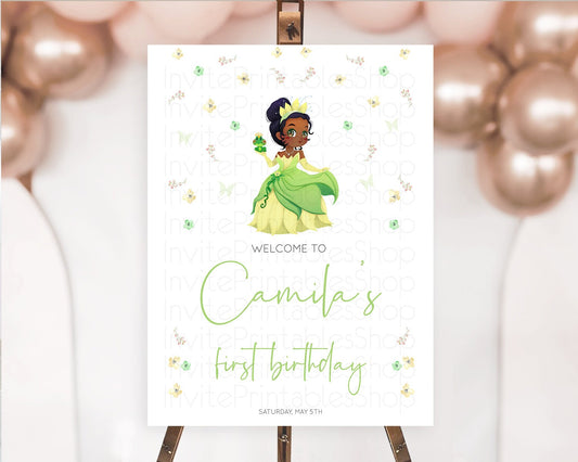 Editable Princess Birthday Welcome Sign Castle Welcome Board Secret Garden E