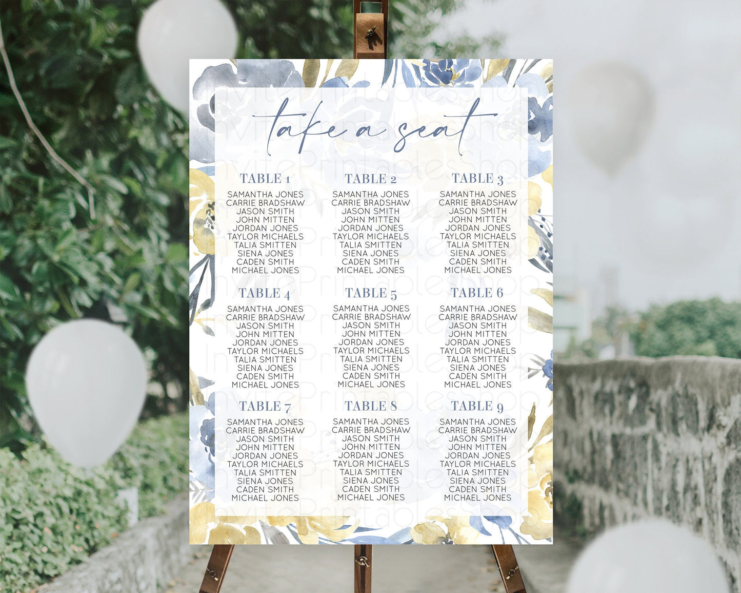 Secret Garden Seating Chart Wildflower Seating Chart Pastel Flowers Seating Chart Enchanted Garden Boho Floral Take A Seat Décor D10189