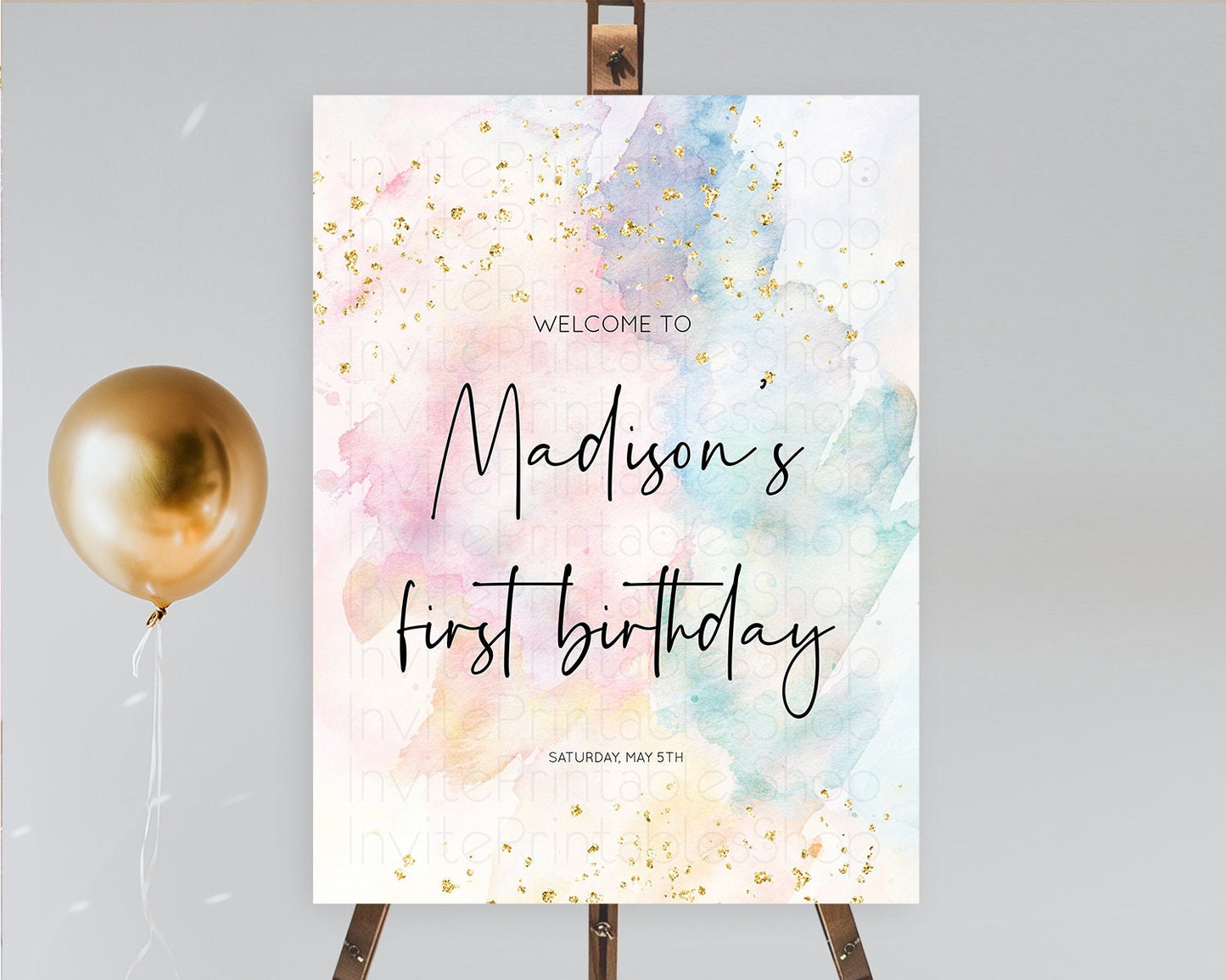 Editable Pastel Welcome Sign Pastel Rainbow Welcome Sign Colorful Rainbow Co
