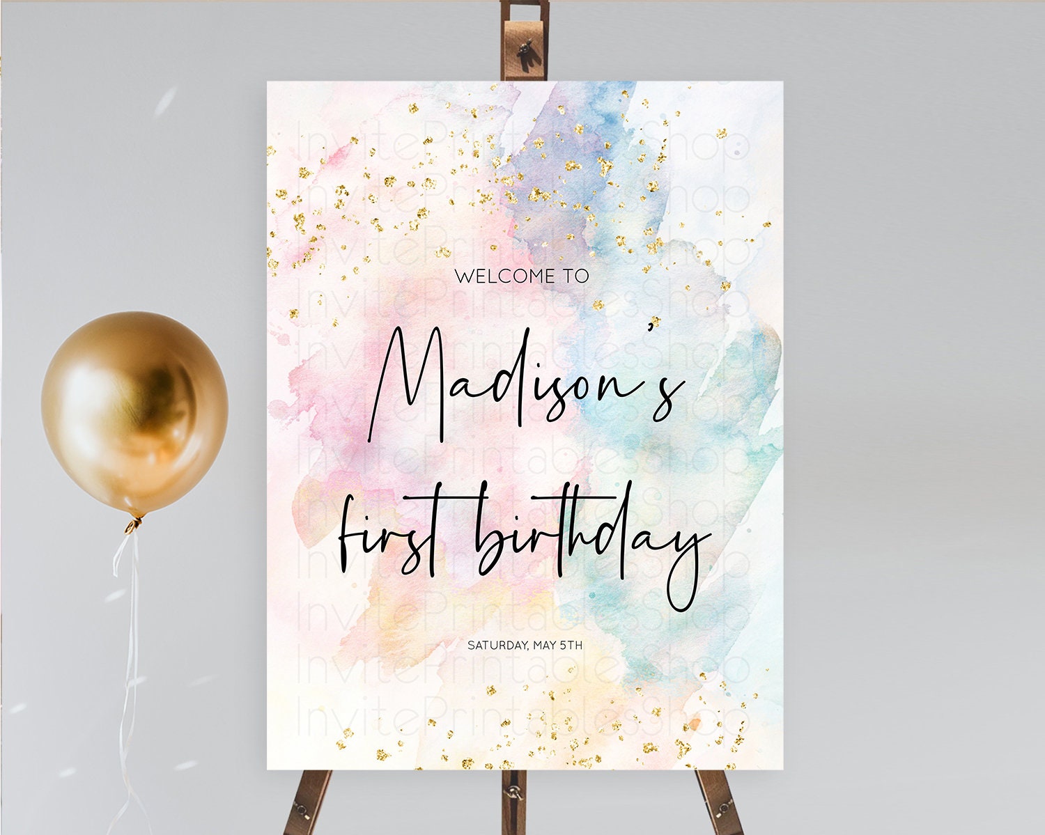 Editable Pastel Welcome Sign Pastel Rainbow Welcome Sign Colorful Rainbow Co