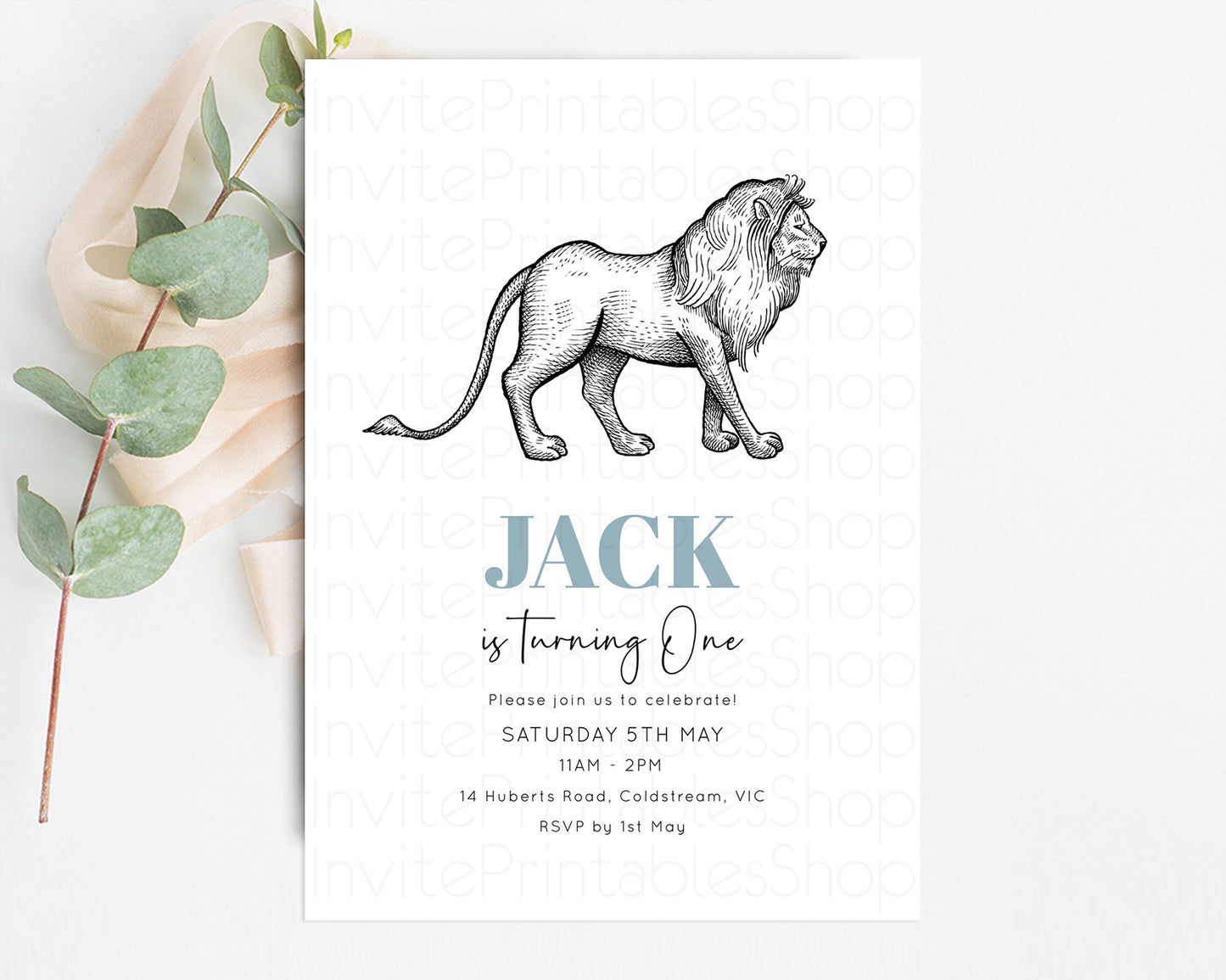 Lion Birthday Invitation Lion Invitation Wild One Invite Jungle Safari Adventure Zoo Party Wild Party Animal 1st 2nd 3rd Birthday 249