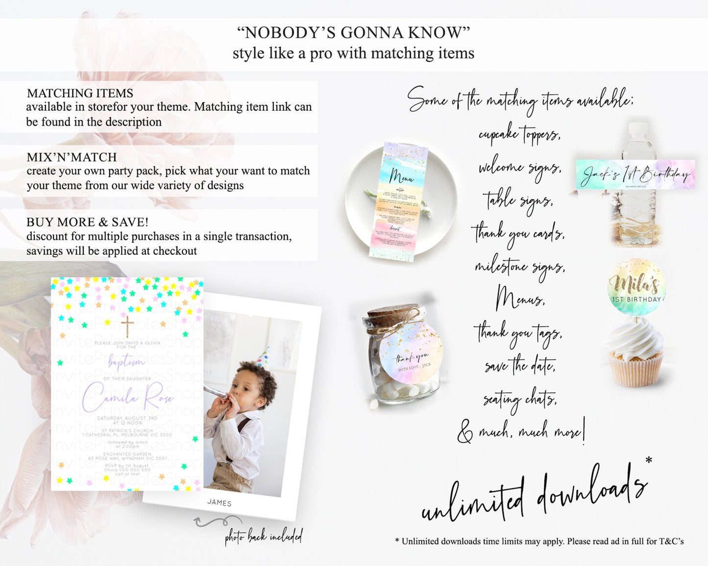 Star Baptism Invitation Pastel Stars Baptism 1st Birthday Invitation Rainbow Colors Confetti Twinkle Little Star Christening Invite D10394