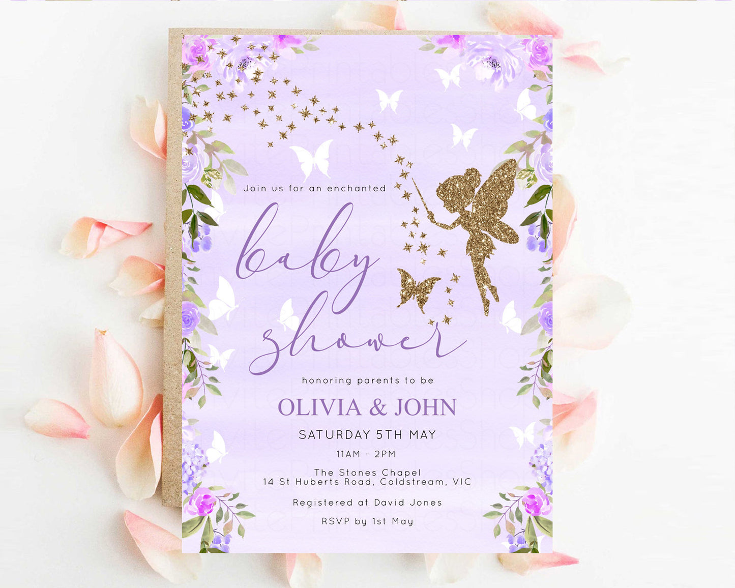 Fairy Baby Shower Invitation Enchanted Forest Baby Shower Secret Garden Shower Whimsical Floral Shower Boho Botanical High Tea Party 47