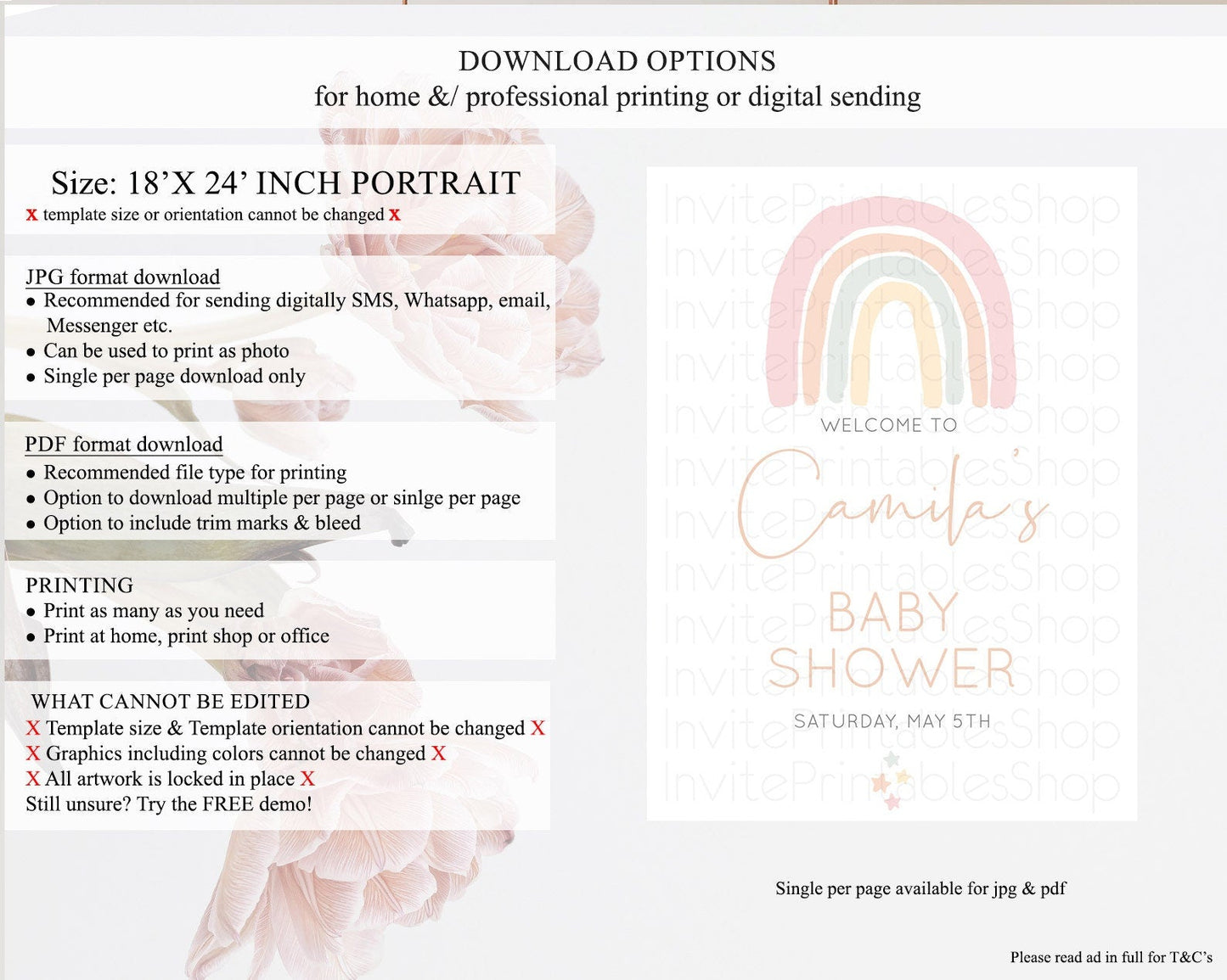 Pastel Rainbow Baby Shower Welcome Sign Boho Rainbow Welcome Board Rainbow Welcome Sign Pastel Welcome Decor Rainbow Welcome Sign D10162
