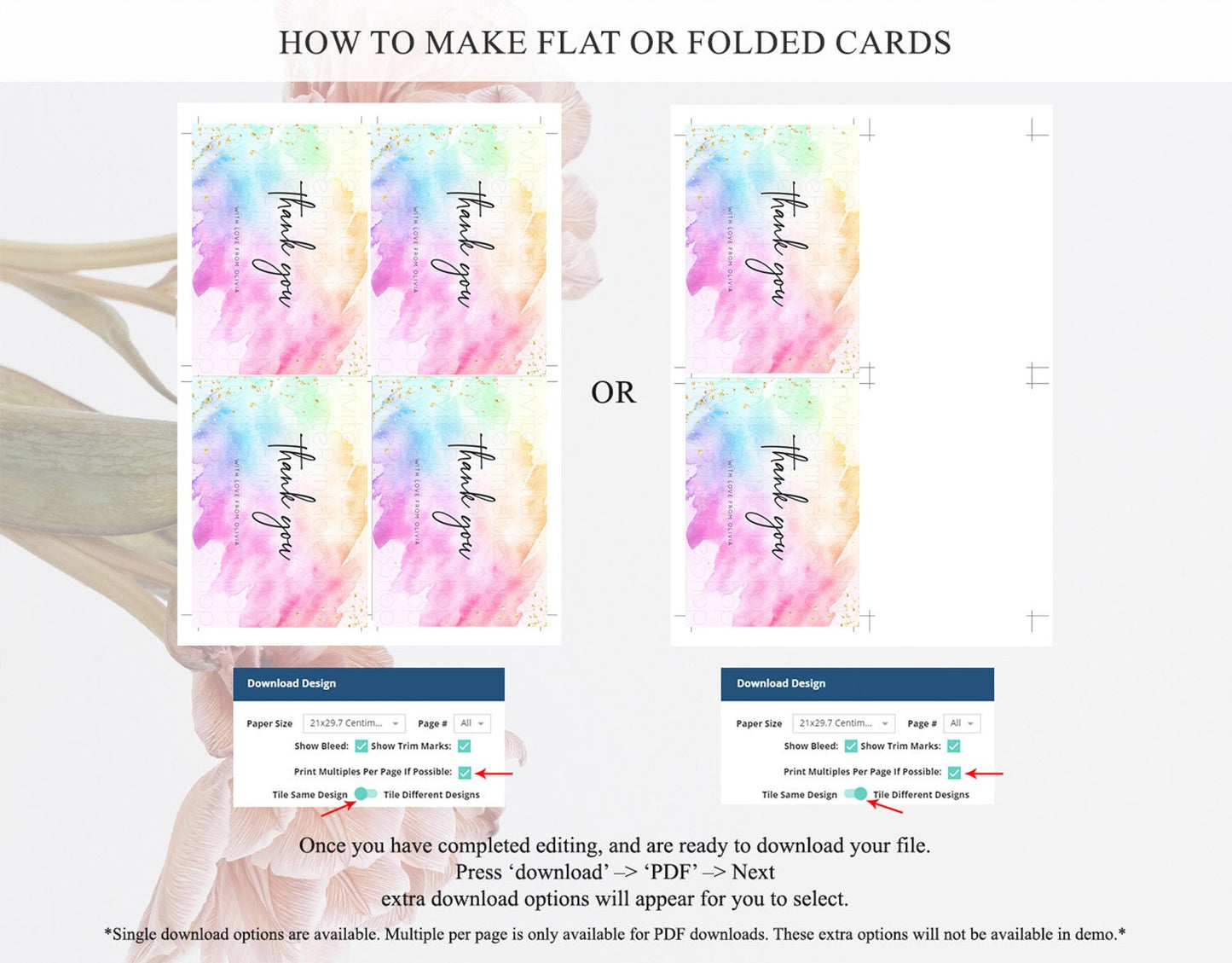 Pastel Thank You Rainbow Thank You Card Colorful Pastel Birthday Thank You Card Confetti Watercolor Pastel Teacher Thank You Cards D10449
