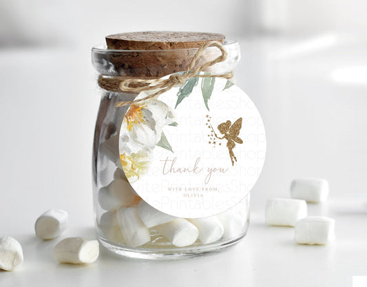 Editable Fairy Thank You Tags Fairy Thank You Gift Tags Enchanted Garden Pas