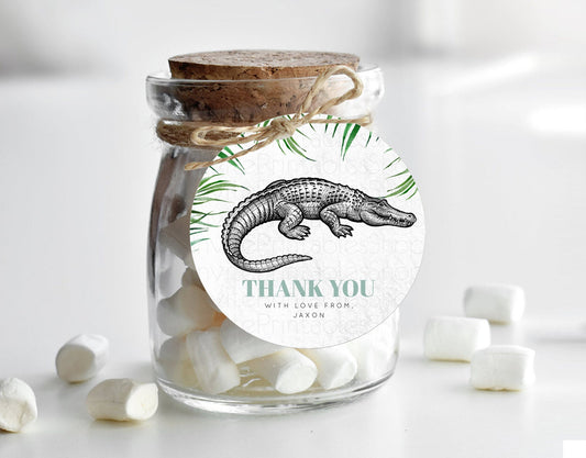 Editable Crocodile Thank You Tags Alligator Thank You Gift Tags Croc Gator P