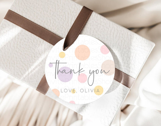 Editable Rainbow Thank You Tags Pastel Thank You Gift Tags Pastel Rainbow Fa