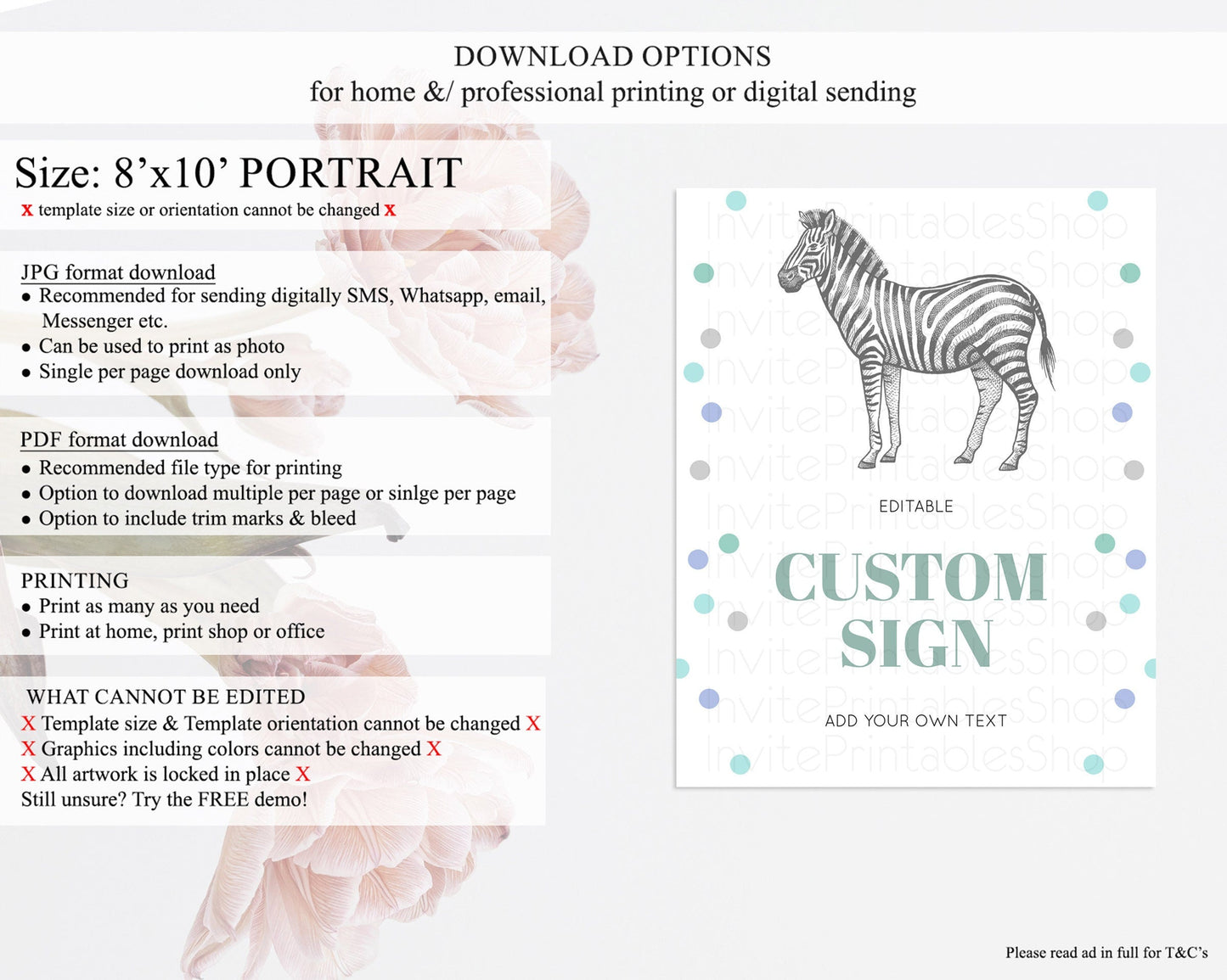 Zebra Sign Zebra Table Sign Decor Zebra Party Sign Template Safari Adventure Zebra Minimal Theme 1st Birthday Baptism Baby Shower D10856
