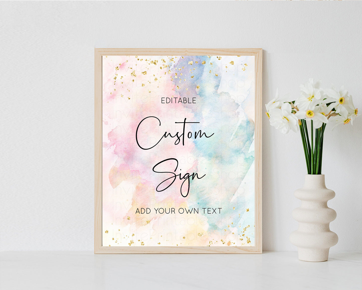 Sign Table Sign Table Signs Party Sign Birthday Sign Food Sign Custom Sign for Wedding Christening Birthday Baptism 8x10 276