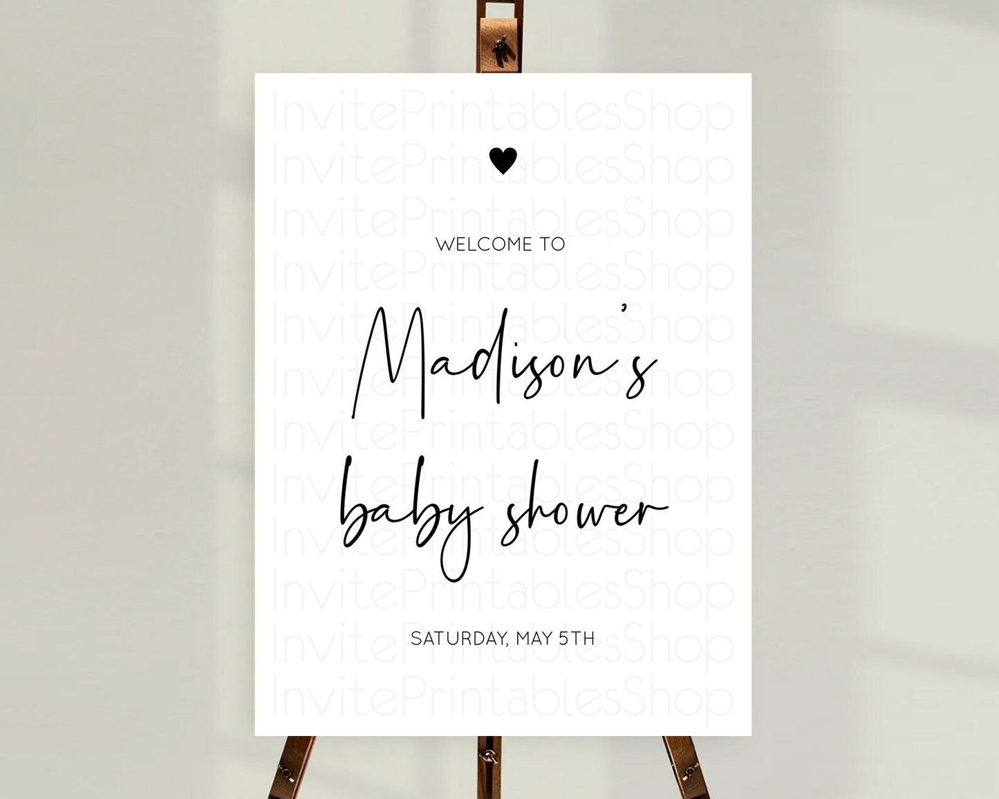 Minimalist Baby ShowerWelcome Sign White Welcome Board Minimal White Baby Shower Welcome Poster Modern White Minimal Welcome Sign D10955