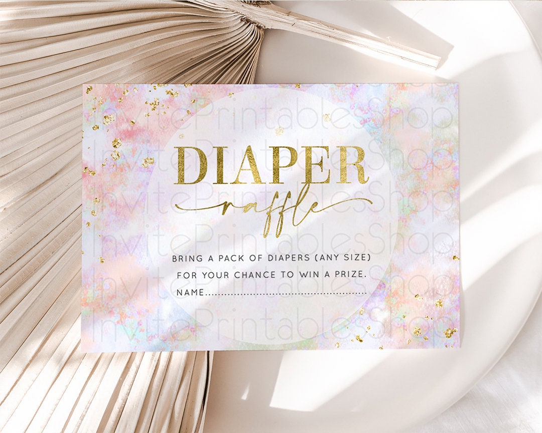 Diaper Raffle Diaper Request Diaper Insert Card Baby Shower Diaper Raffle Diaper Raffle Game Nappy Request Nappy Insert Card