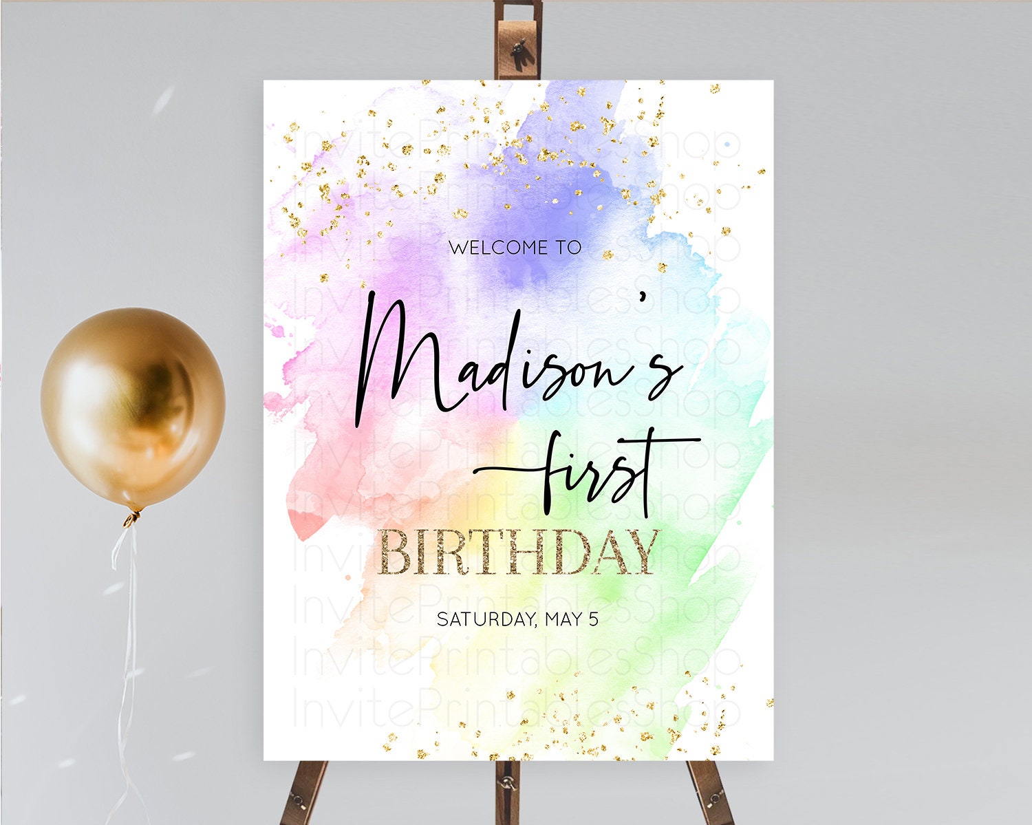 Editable Pastel Welcome Sign Pastel Rainbow Welcome Sign Colorful Rainbow Co