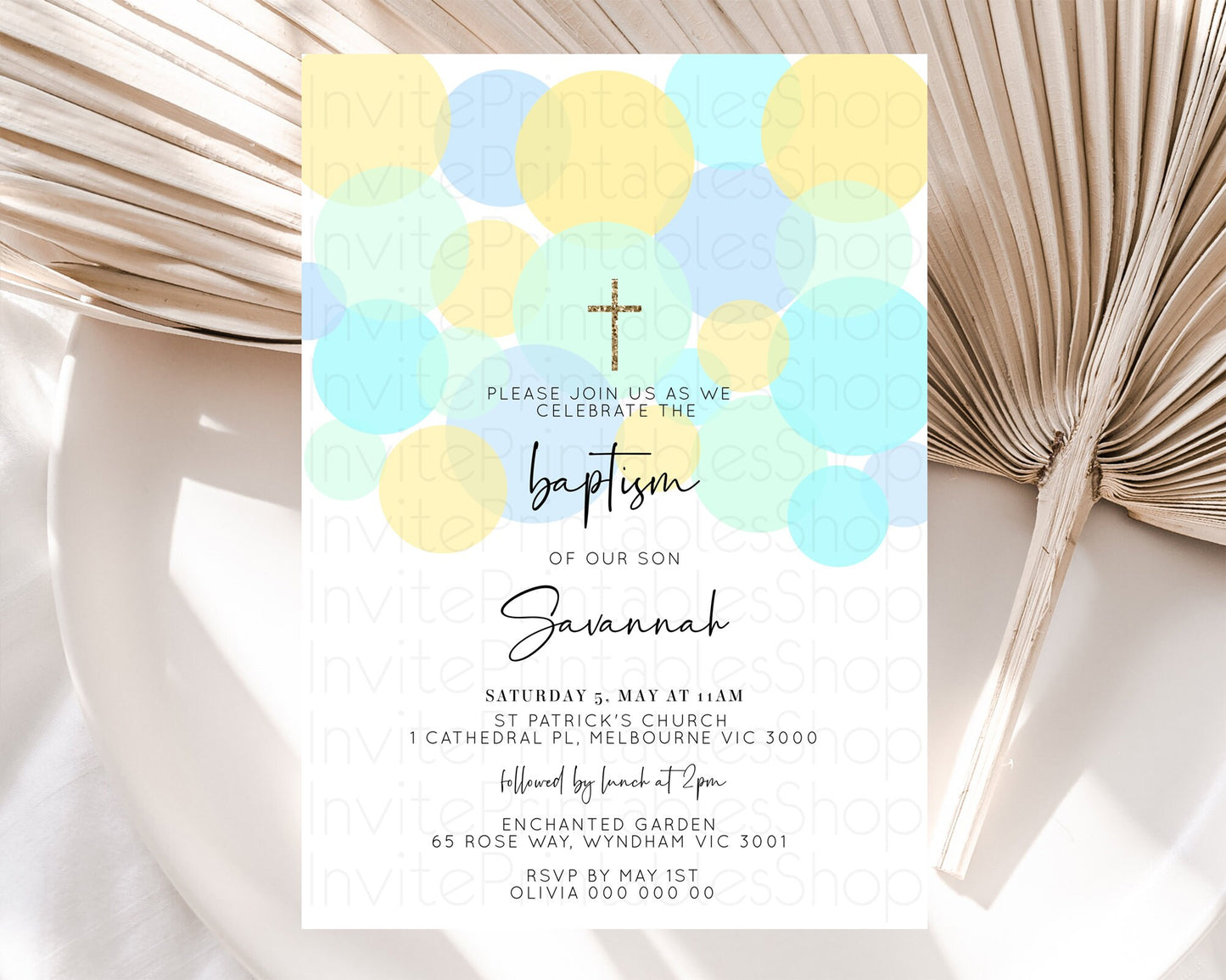 Pastel Baptism Invitation Pastel Confetti Baptism 1st Birthday Invitation Colorful Rainbow Confetti Bubbles Christening Invitation 100206