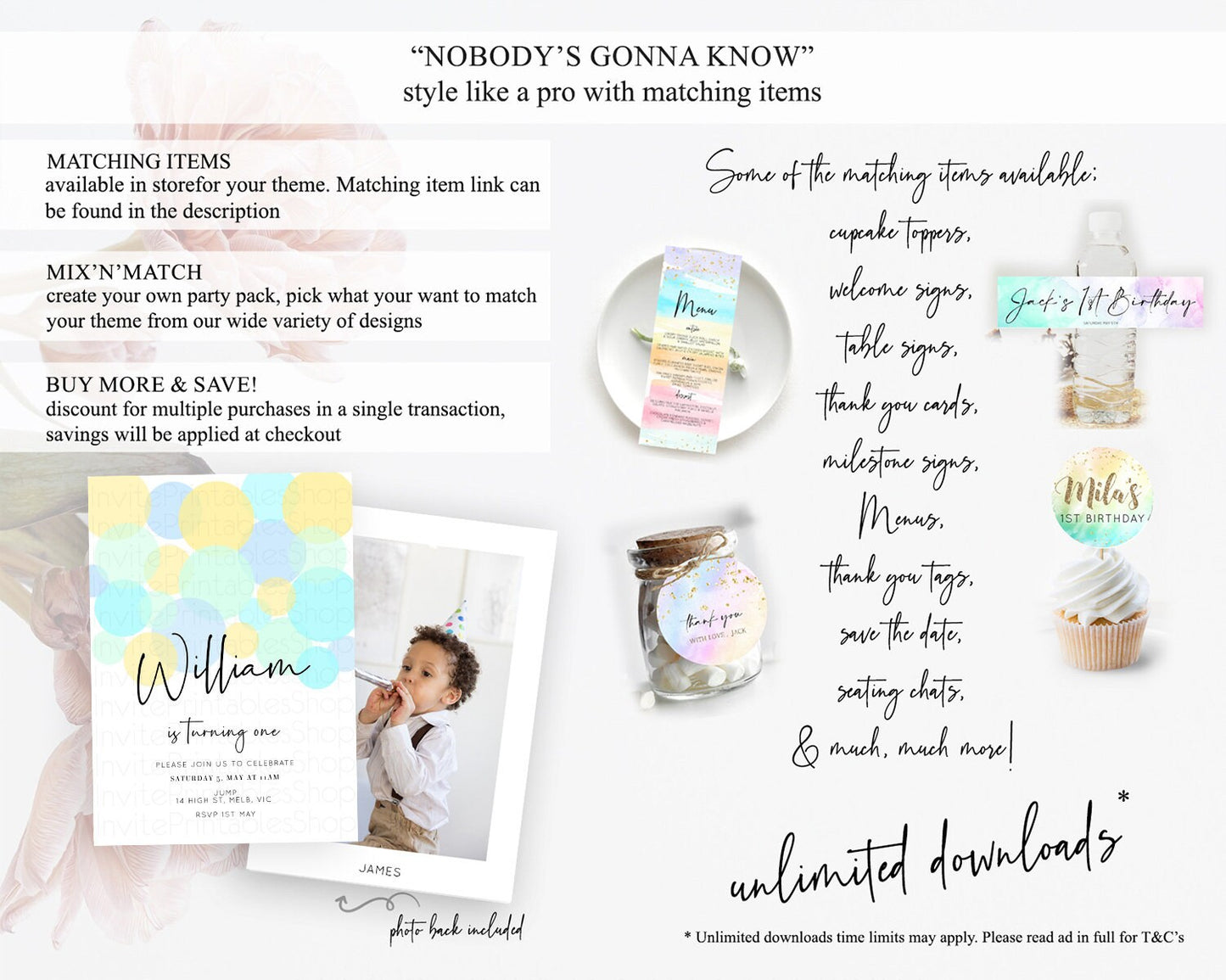 Pastel Birthday Invitation Pastel Confetti Birthday Invitation Bubbles Invitation Colorful Rainbow Confetti 2nd 1st First Birthday 100206